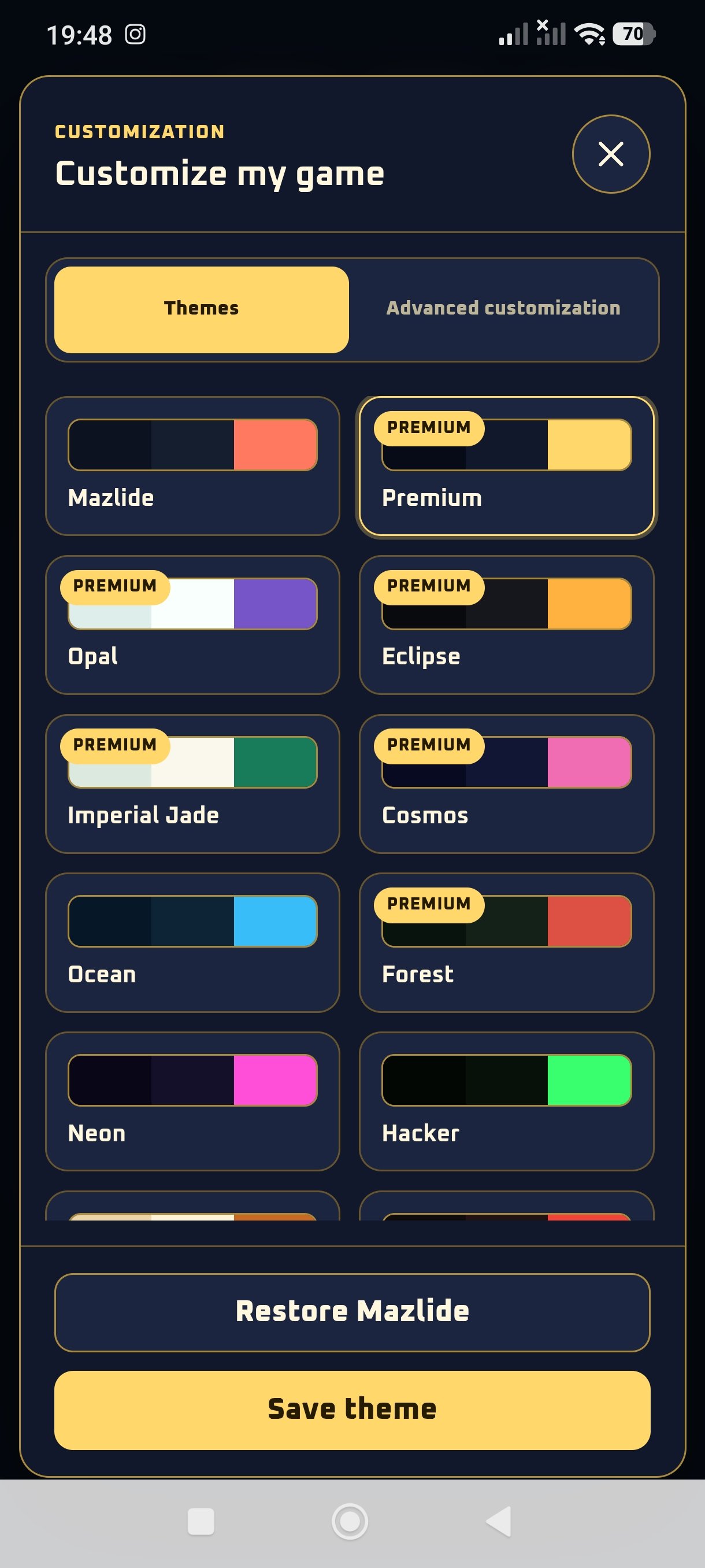 Mazlide sur mobile - capture 2